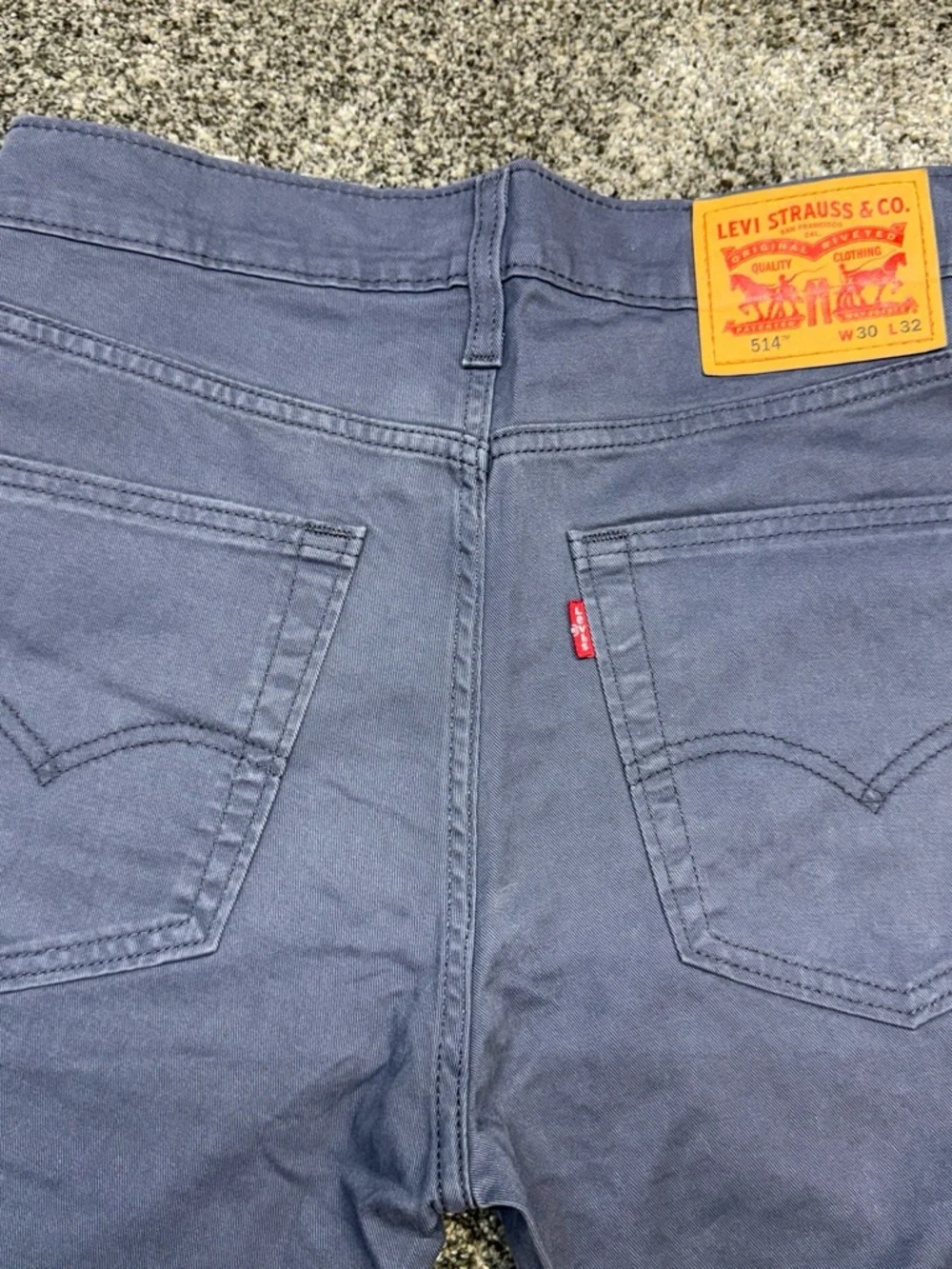 Levi's Men's 514 Straight Jeans in Deep Blue. Stretch